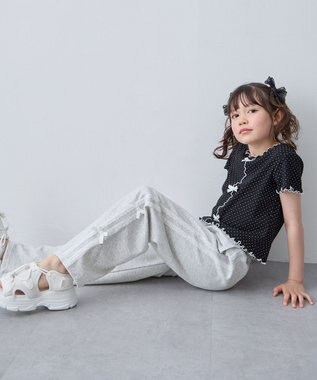 ANY KIDS 【洗濯機可能/速乾】ドライタッチ トラックパンツ グレー