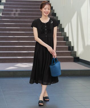 Tiaclasse 【おのののかさん着用・新色追加】フリルワンピース ブラック