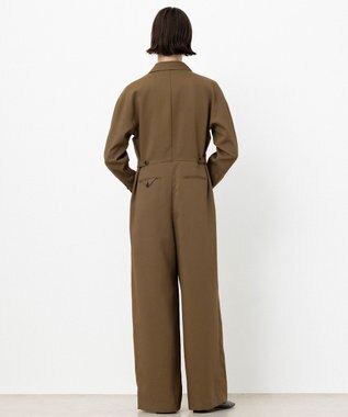 NAVE 【ReNAVE・洗える/UVカット】スパンポリエステル ジャンプスーツ カーキ系