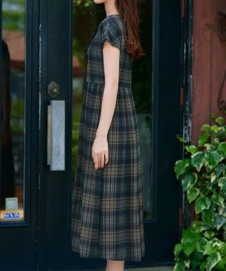 Tiaclasse 【おのののかさん着用・新色追加】フリルワンピース ネイビーチェック