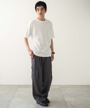 WEGO 【ユニセックス着用ITEM/MLサイズ展開/綿100%】リラックスフィットコットンT（SS） ホワイト