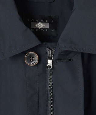 JOSEPH ABBOUD 【フード脱着仕様/JAPANファブリック/ECO撥水】ステンカラー コート ネイビー系