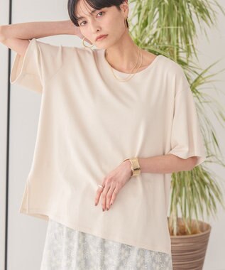 AMERICAN HOLIC バックスリットＴシャツ Light Beige