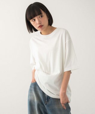 WEGO 【ユニセックス着用ITEM/MLサイズ展開/綿100%】リラックスフィットコットンT（SS） ホワイト