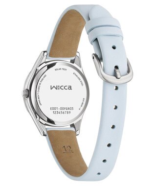 CITIZEN 【電池交換不要 ソーラーテックウオッチ】wicca「ACTIVE LINE」KH3-711-70 シルバー ライトブルー シルバー