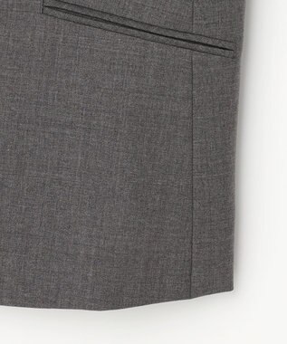 J.PRESS LADIES 【セットアップ対応】BAHARIYE SOLID ノーカラー ジャケット ミディアムグレー系