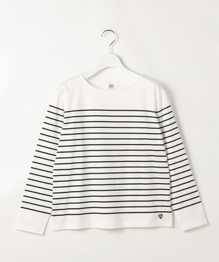 J.PRESS LADIES S バスクボーダー カットソー ネイビーボーダー系