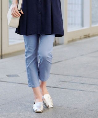 Tiaclasse L 【洗える・ストレッチ】デニムパンツ サックス