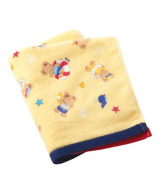 MIKI HOUSE HOT BISCUITS 【ミキハウス】 ミキハウスベア フェイスタオル 黄