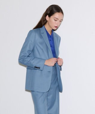 JOSEPH エアリーフランネル　ジャケット Cloudy Blue