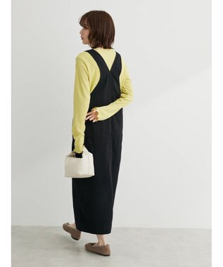 Green Parks カツラギサロペットスカート Black