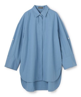 uncrave コットンクロスプレーン BIGシャツ サックス