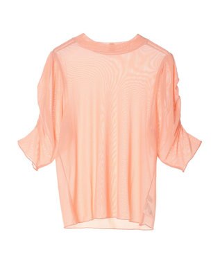 earth music&ecology ５分袖シアーインナー Pink