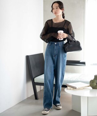 WEGO シアープリーツメロウロンT ブラック