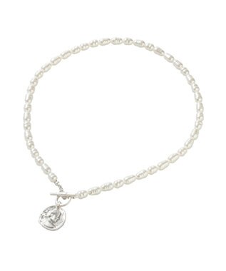 Green Parks コインパールマンテルネックレス Silver