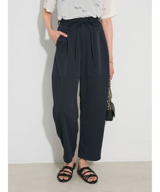 Green Parks デザイン切替カーブパンツ Navy