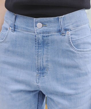 Tiaclasse L 【洗える・ストレッチ】デニムパンツ サックス