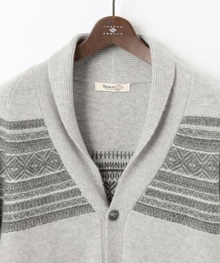 JOSEPH ABBOUD MOUNTAIN 【SPACE／UNISEX】ピュアカシミアアンダイド カーディガン ライトグレー系7