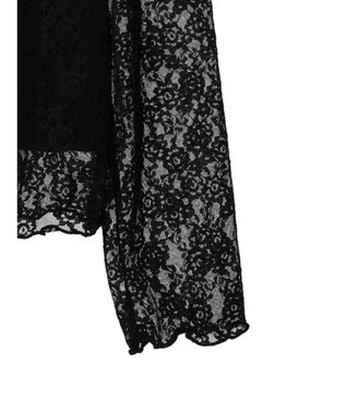 earth music&ecology レースドッキングプルオーバー Black