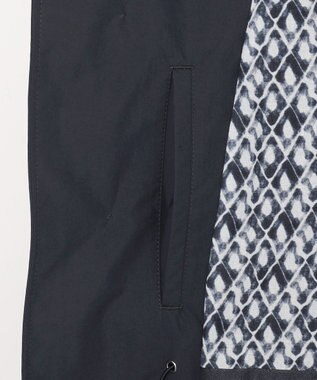 JOSEPH ABBOUD 【フード脱着仕様/JAPANファブリック/ECO撥水】ステンカラー コート ネイビー系