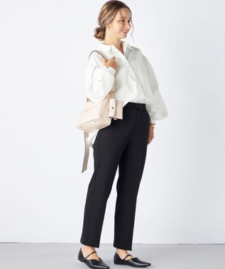 LA BAGAGERIE 【maison vert】 【チェーンチャーム・ミニポーチ付き】2WAYベルトワンショルダー アイボリー
