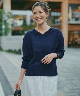 UNFILO エアリーヤーン Iラインスカート エクリュ