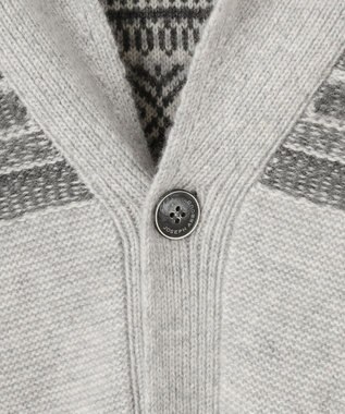 JOSEPH ABBOUD MOUNTAIN 【SPACE／UNISEX】ピュアカシミアアンダイド カーディガン ライトグレー系7