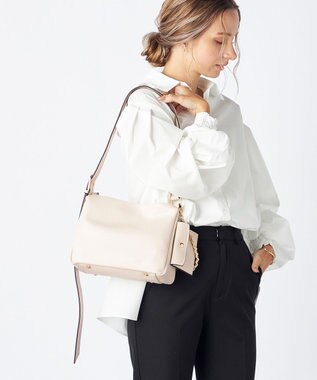 LA BAGAGERIE 【maison vert】 【チェーンチャーム・ミニポーチ付き】2WAYベルトワンショルダー