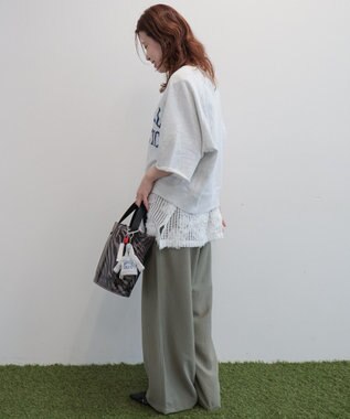 AMERICAN HOLIC 【RUSSELL】ロゴ半袖スウェット Gray Mixture