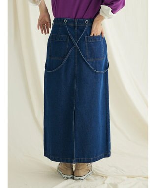 CRAFT STANDARD BOUTIQUE ２ＷＡＹサロペットスカート Medium Indigo