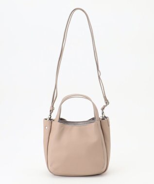 Y'SACCS イタリアンシープ 2wayラウンドトート グレージュ