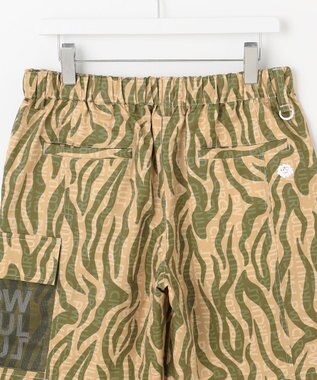 PW CIRCULUS 【MEN】ストライプカモフラ メッシュポケットショーツ ゴルフ カーキ系5