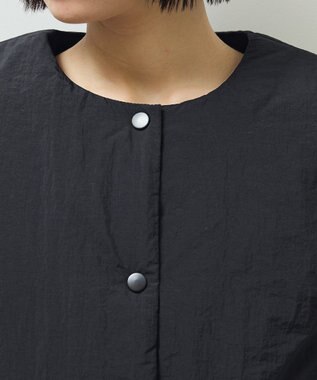 Green Parks サイドZIP中綿コクーンベスト Black