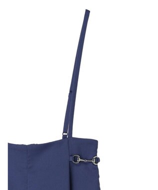 earth music&ecology ビット付きサロペット Blue