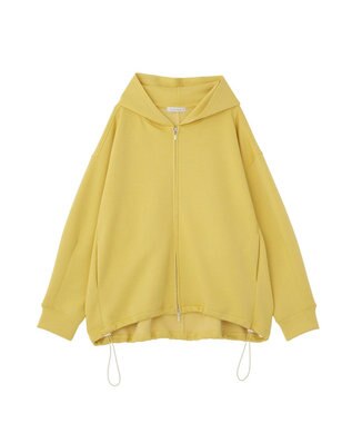 Green Parks ダブルＺＩＰ裾ドロストパーカー Yellow
