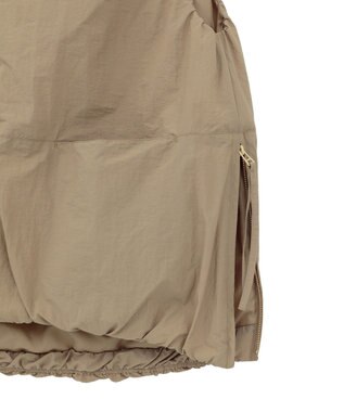 Green Parks サイドZIP中綿コクーンベスト Beige