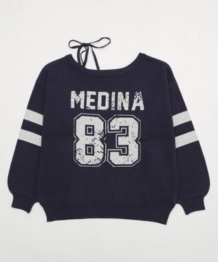 WEGO 【2025年秋冬新作】2WAYグラフィックワンショルBIGニット 柄2