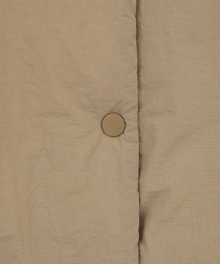 Green Parks サイドZIP中綿コクーンベスト Beige