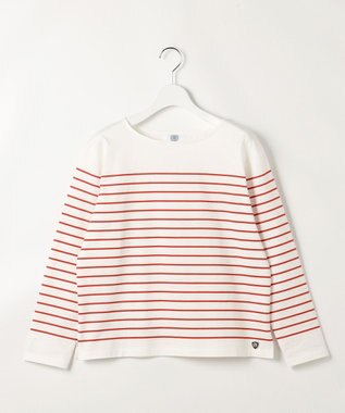 J.PRESS LADIES S バスクボーダー カットソー スカーレットボーダー系