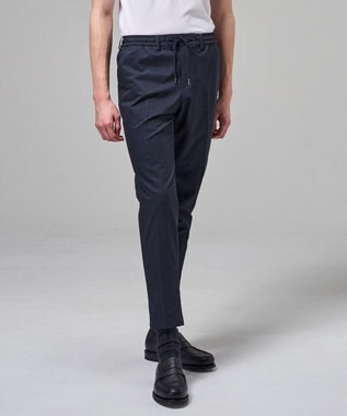 JOSEPH HOMME 新色【セットアップ対応】クールドッツストレッチ　ドロスト付テーパードパンツ / PEGG CONVERTIBLE ネイビー系