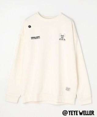 PW CIRCULUS 【UNISEX】【コラボアイテム】Yeyeコラボ スウェット ゴルフ アイボリー系