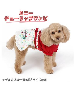 PET PARADISE 犬の服 犬 ディズニー ミニーマウス ワンピース 【小型犬】 チューリップ -