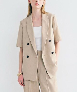 uncrave ウォッシャブルドライサップ ハーフスリーブジャケット