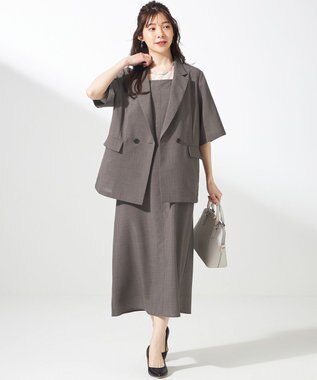 ANY SIS 【接触冷感・速乾・UVカット・洗える】スイートクール ジャケット モカ