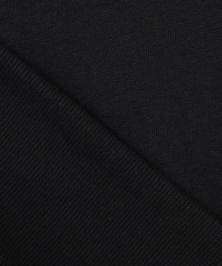 組曲 L ロゴ刺繍入り裏毛パーカー ブラック系