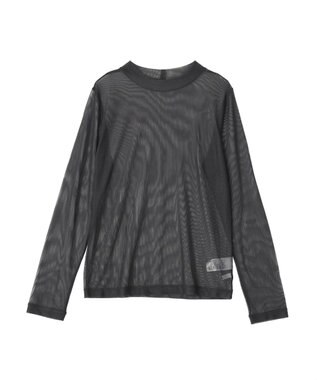 CRAFT STANDARD BOUTIQUE シアーメッシュロングスリーブインナー Dark Gray