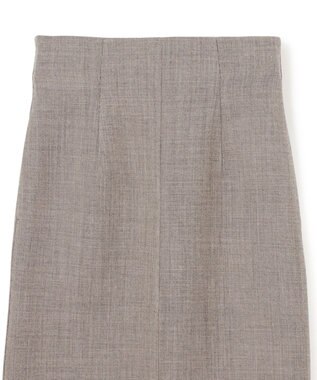 BEIGE， GRANET / ウールリバーIラインスカート Taupe×Ecru