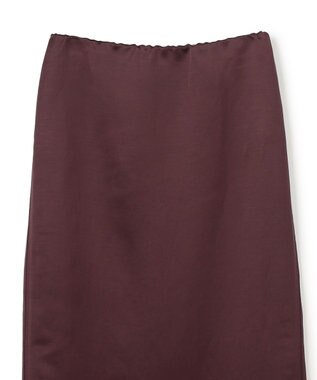 BEIGE， CASSITER / リネンブレンド サテンスカート Bordeaux