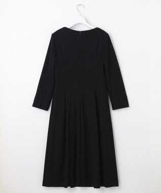 自由区 【セット可】ウールジャージー ワンピース ネイビー系