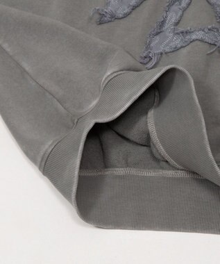 WEGO 【ユニセックス着用ITEM】ブリーチハトメロゴプルオーバー グレー